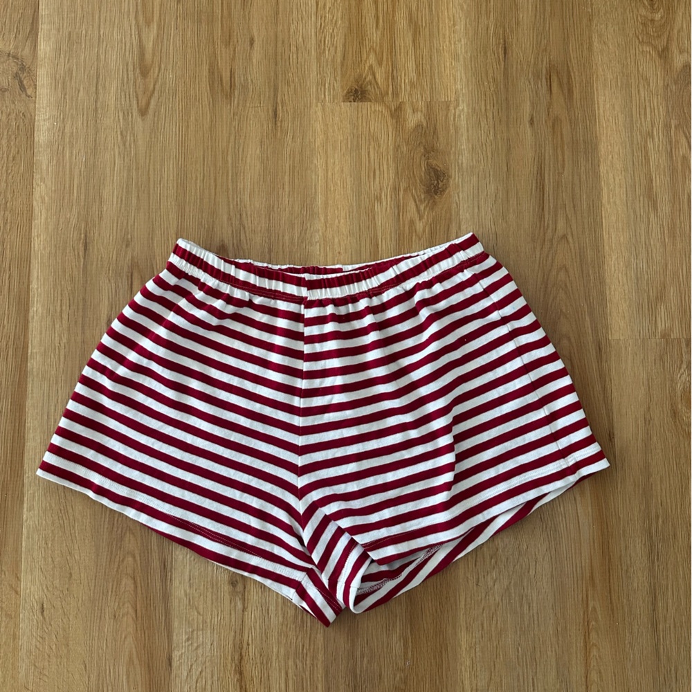 Daily drills cotton striped shorts